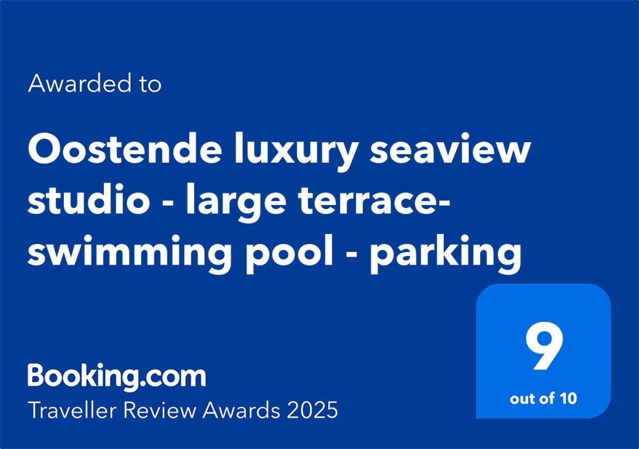 Oostende Luxury Seaview Studio - Large Terrace- Swimming Pool - Parking Ngoại thất bức ảnh